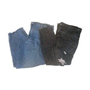 Old Navy Lot Womens Size 22 Black And Blue Jeans  44x27
